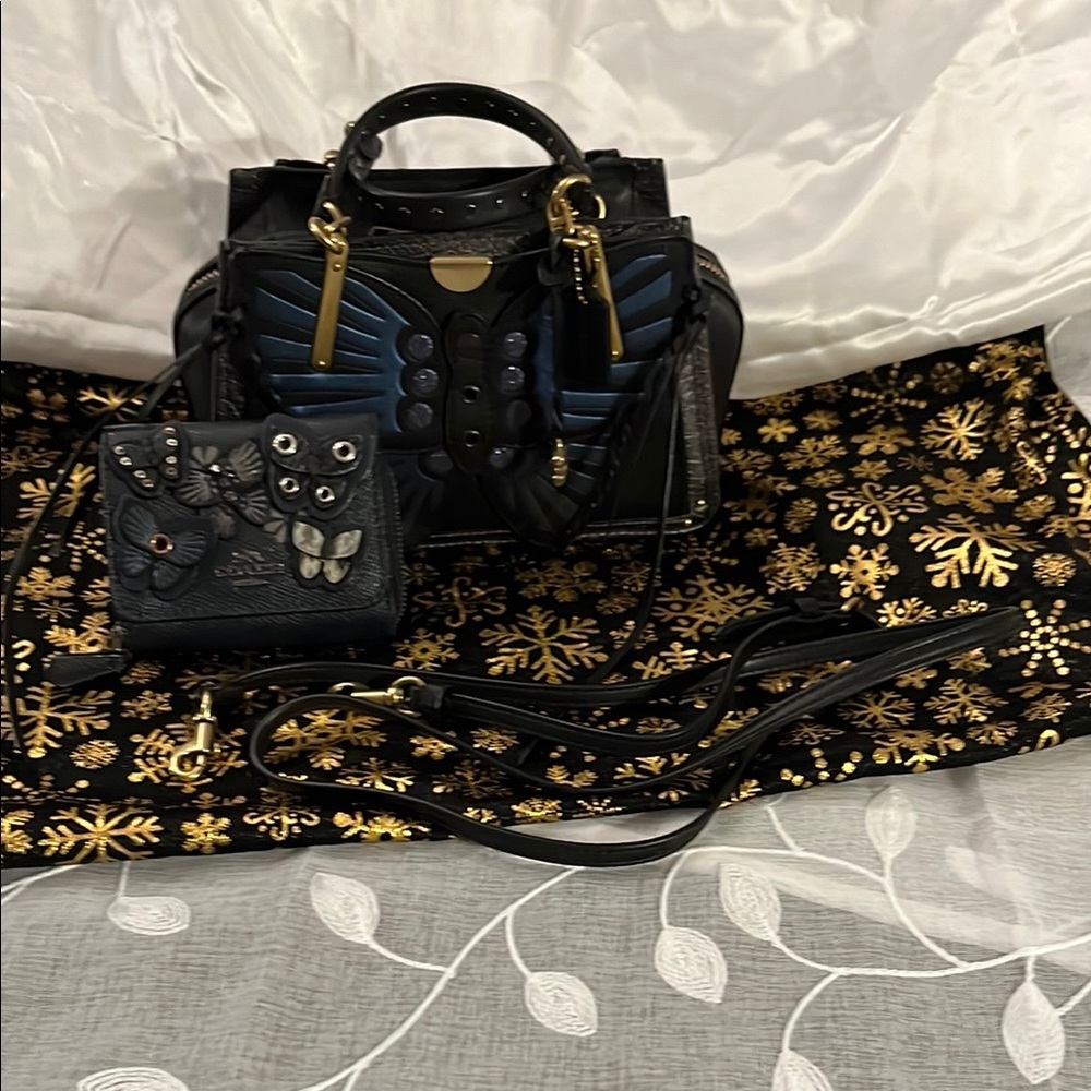 Coach Limited Addition Butterfly Dreamer with matching wallet